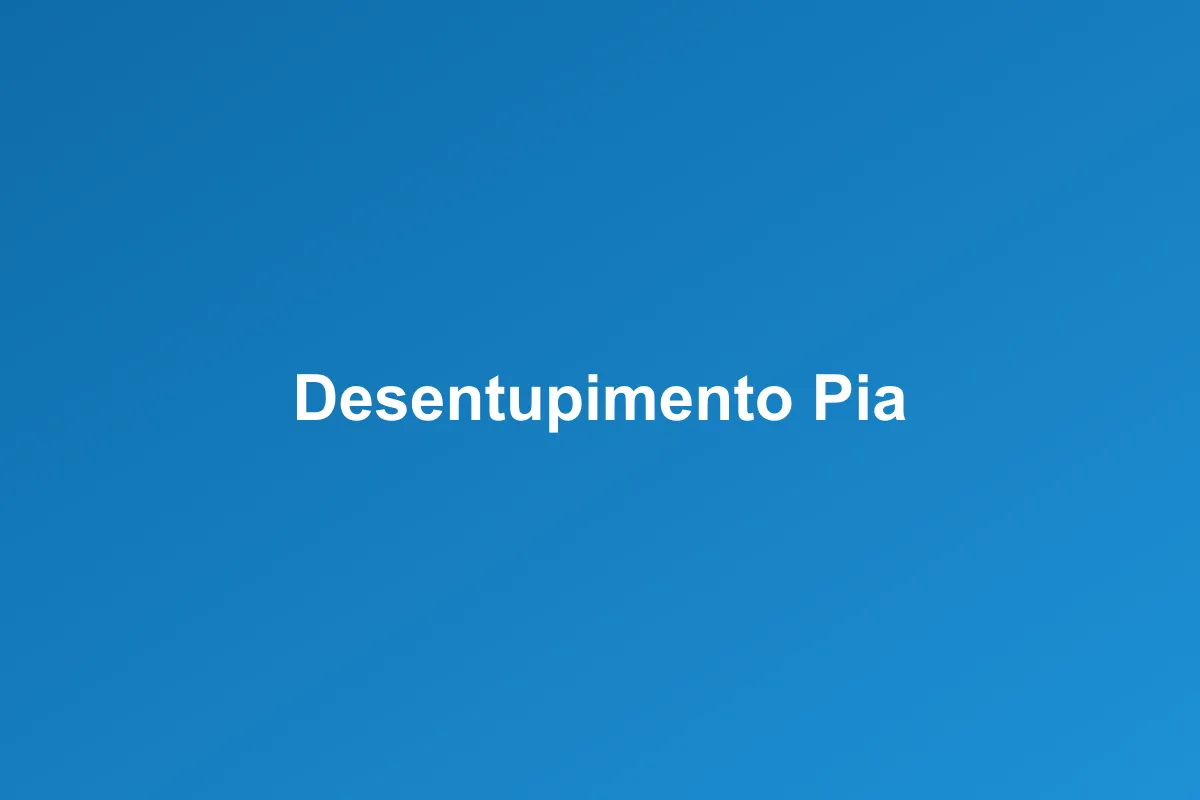 Desentupimento de pia em Ribeirão Preto
